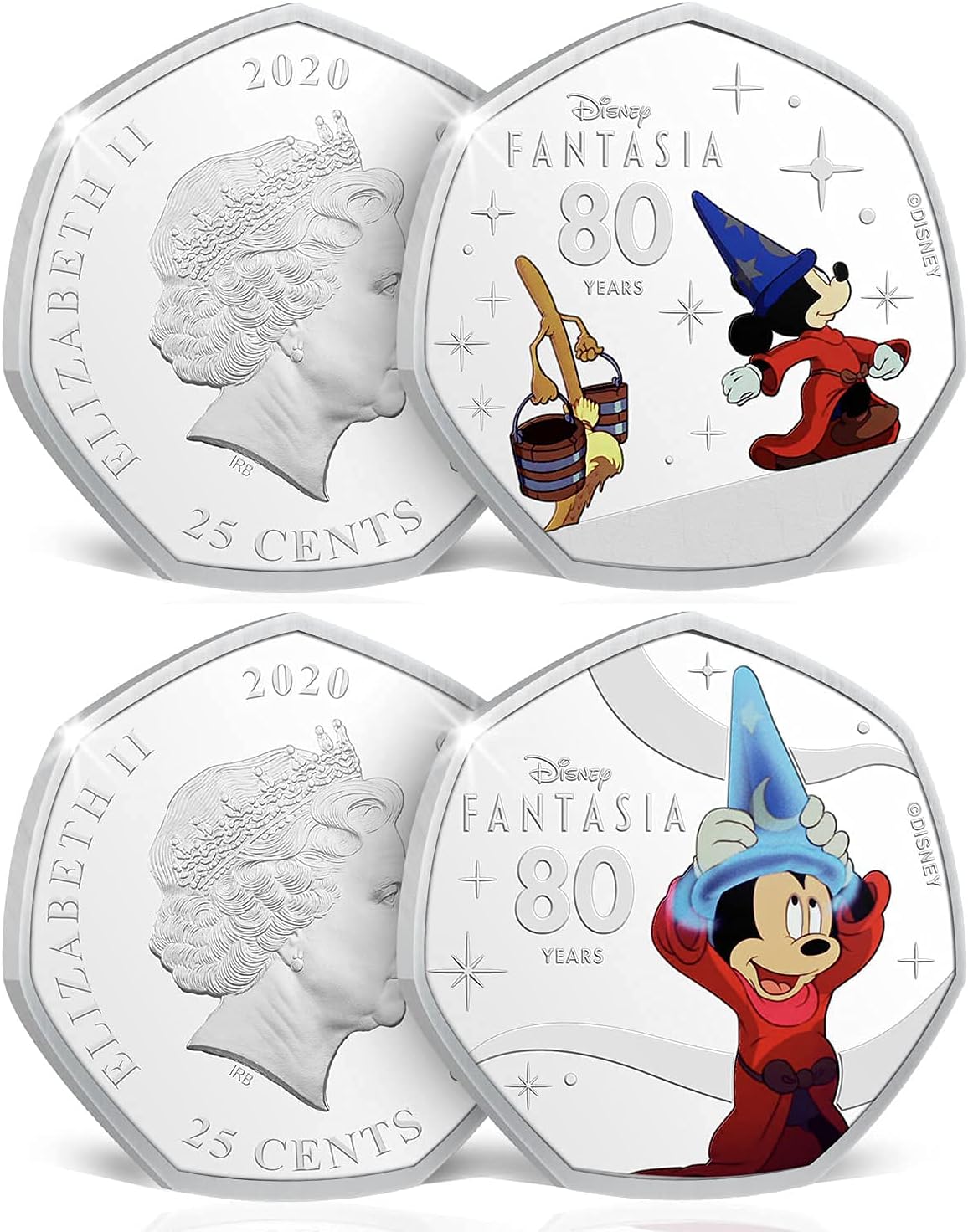 Colección FANTASIA. 14 Monedas conmemorativas del 80 Aniversario de Fantasia, presentadas en un Bonito Album de Coleccionista. Edición Limitada