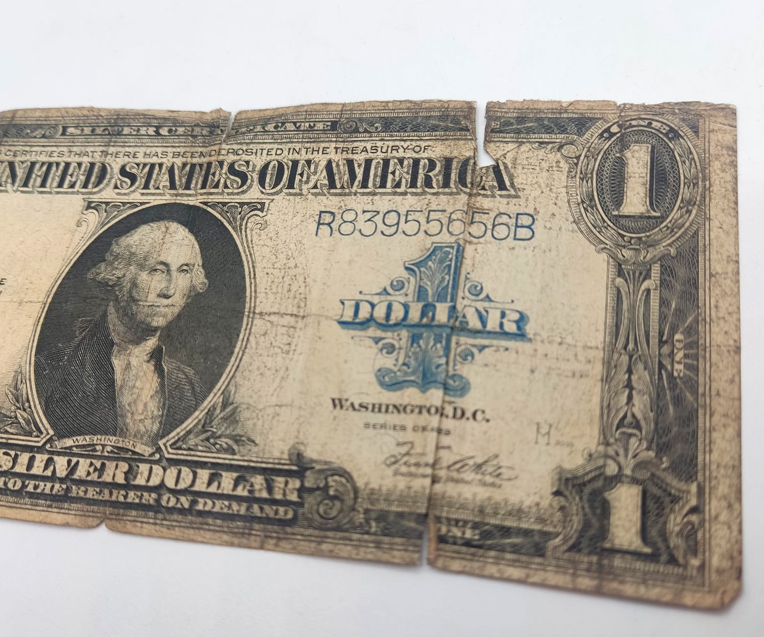 ESTADOS UNIDOS, 1 Dólar serie 1923. Horseblanket.