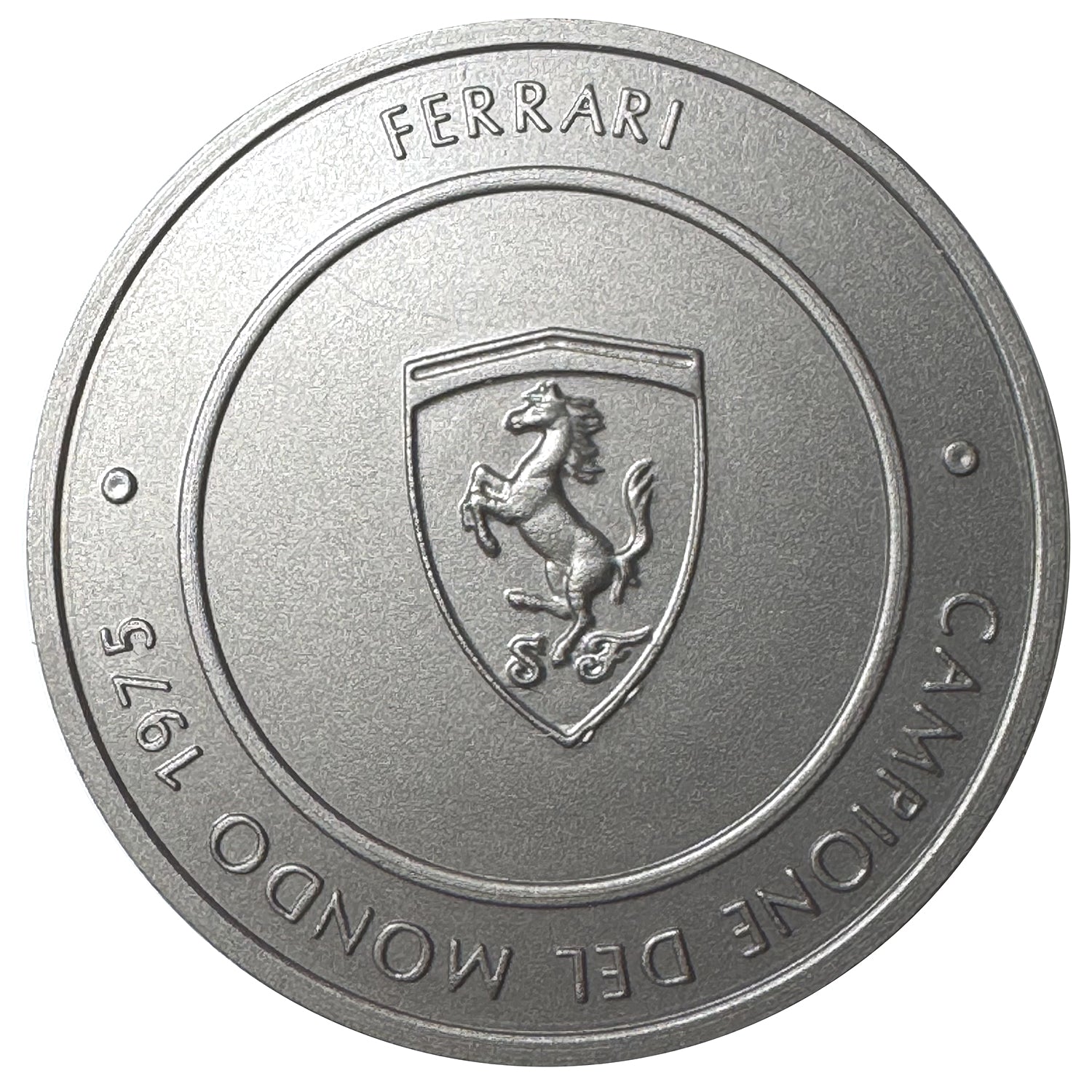 Medalla Oficial Ferrari Campeonato F1: Titanio, Edición 1975