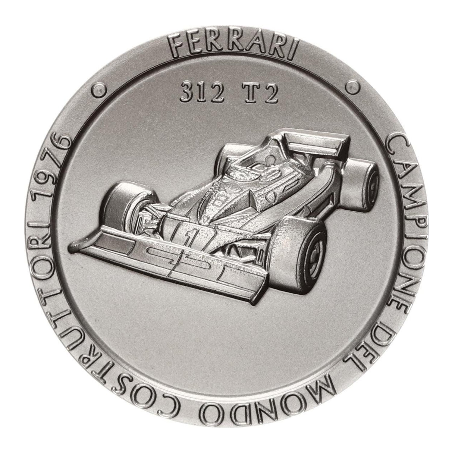 Medalla Oficial Ferrari Campeonato F1: Titanio, Edición 1976