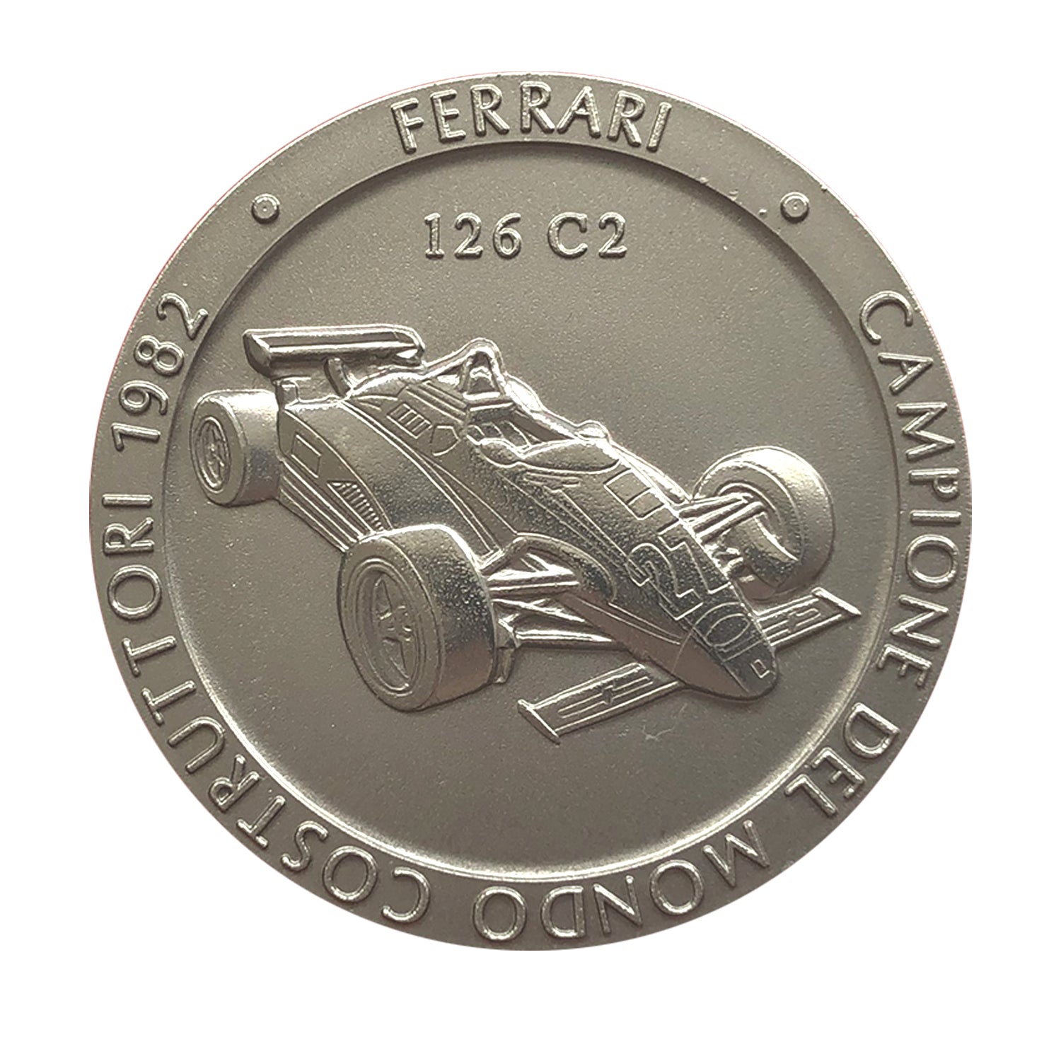 Medalla Oficial Ferrari Campeonato F1: Titanio, Edición 1982