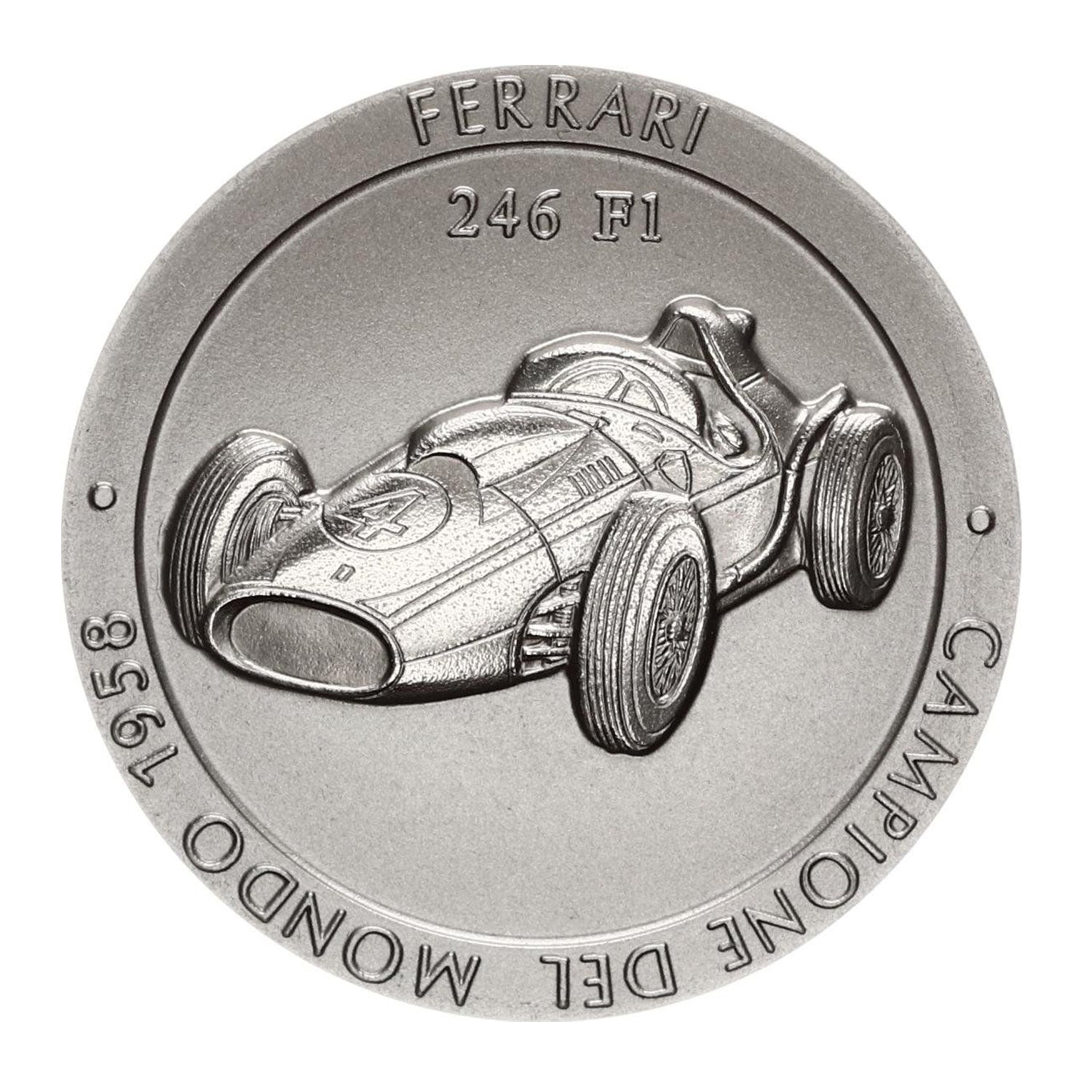 Medalla Oficial Ferrari Campeonato F1: Titanio, Edición 1958