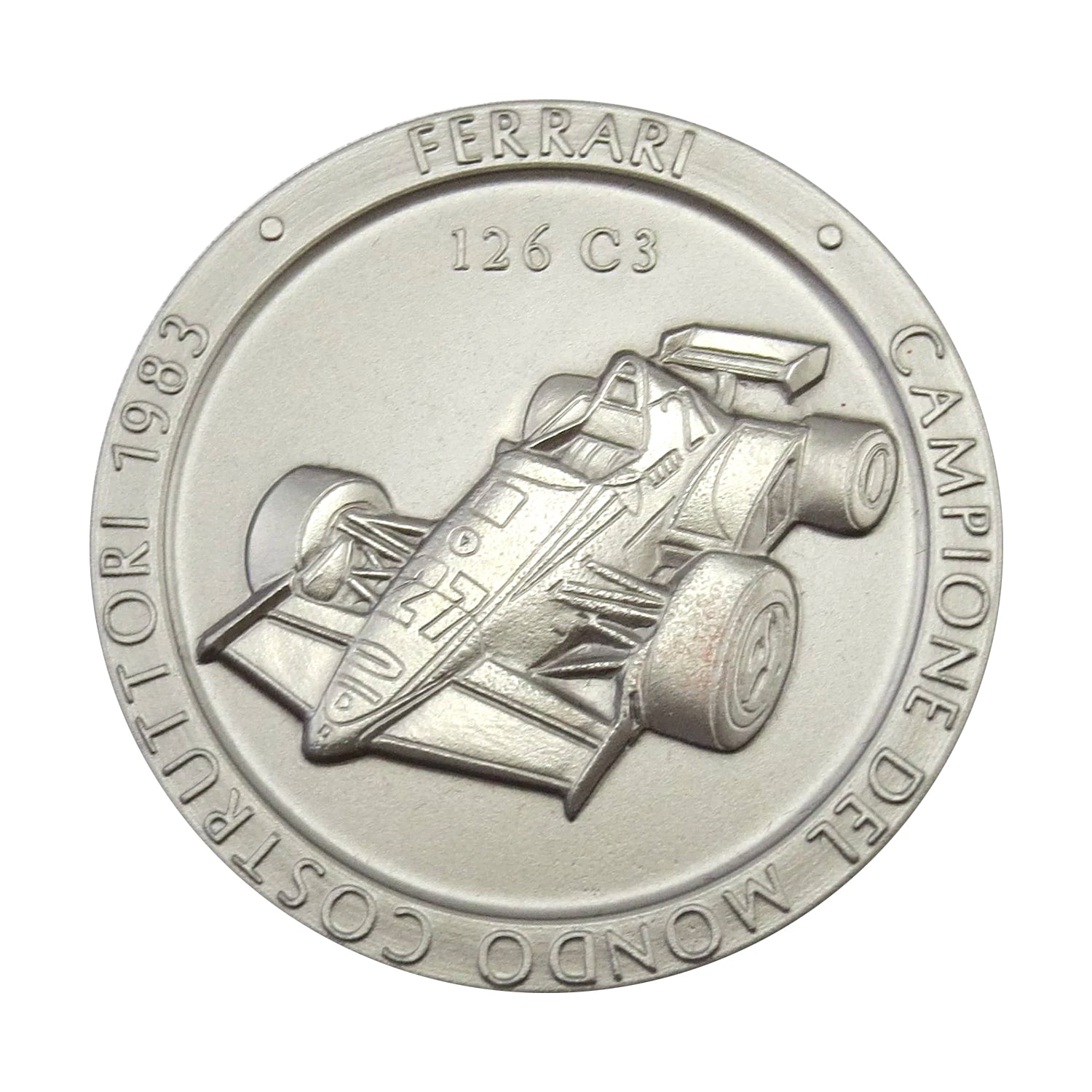 Medalla Oficial Ferrari Campeonato F1: Titanio, Edición 1983