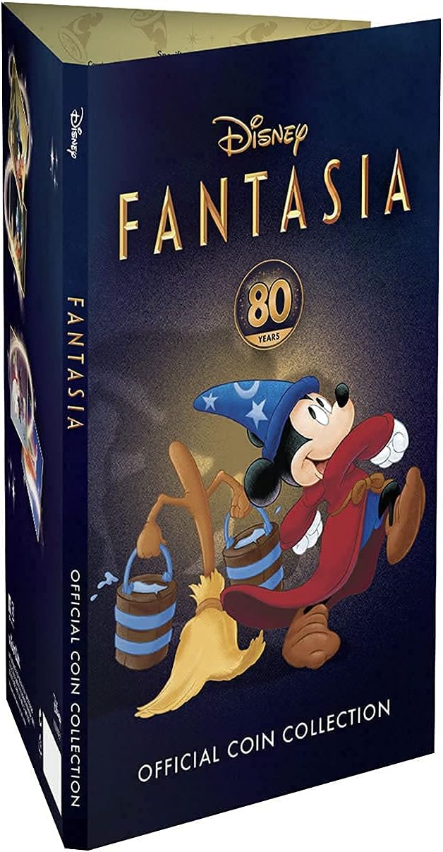 Colección FANTASIA. 14 Monedas conmemorativas del 80 Aniversario de Fantasia, presentadas en un Bonito Album de Coleccionista. Edición Limitada