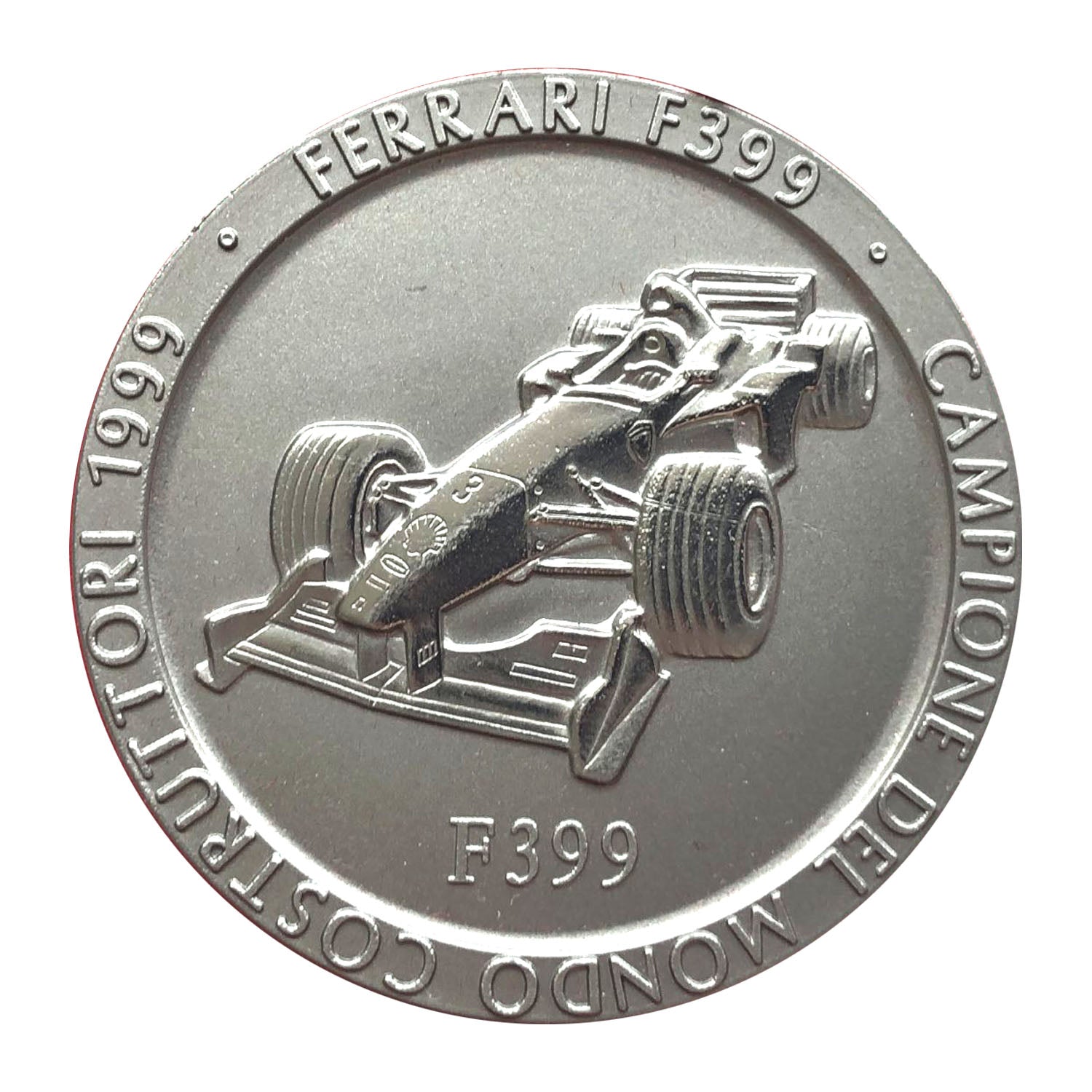 Medalla Oficial Ferrari Campeonato F1: Titanio, Edición 1999