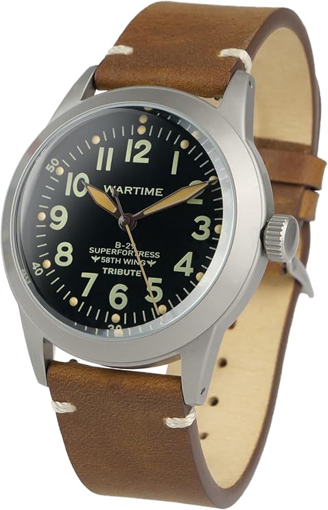 WTI WORLD TIME INTERNATIONAL Reloj Militar Estilo Aviador Inspirado en el A-11 de la Segunda Guerra Mundial: Edición Vintage Limitada y Numerada para Coleccionistas con Extras Incluidos