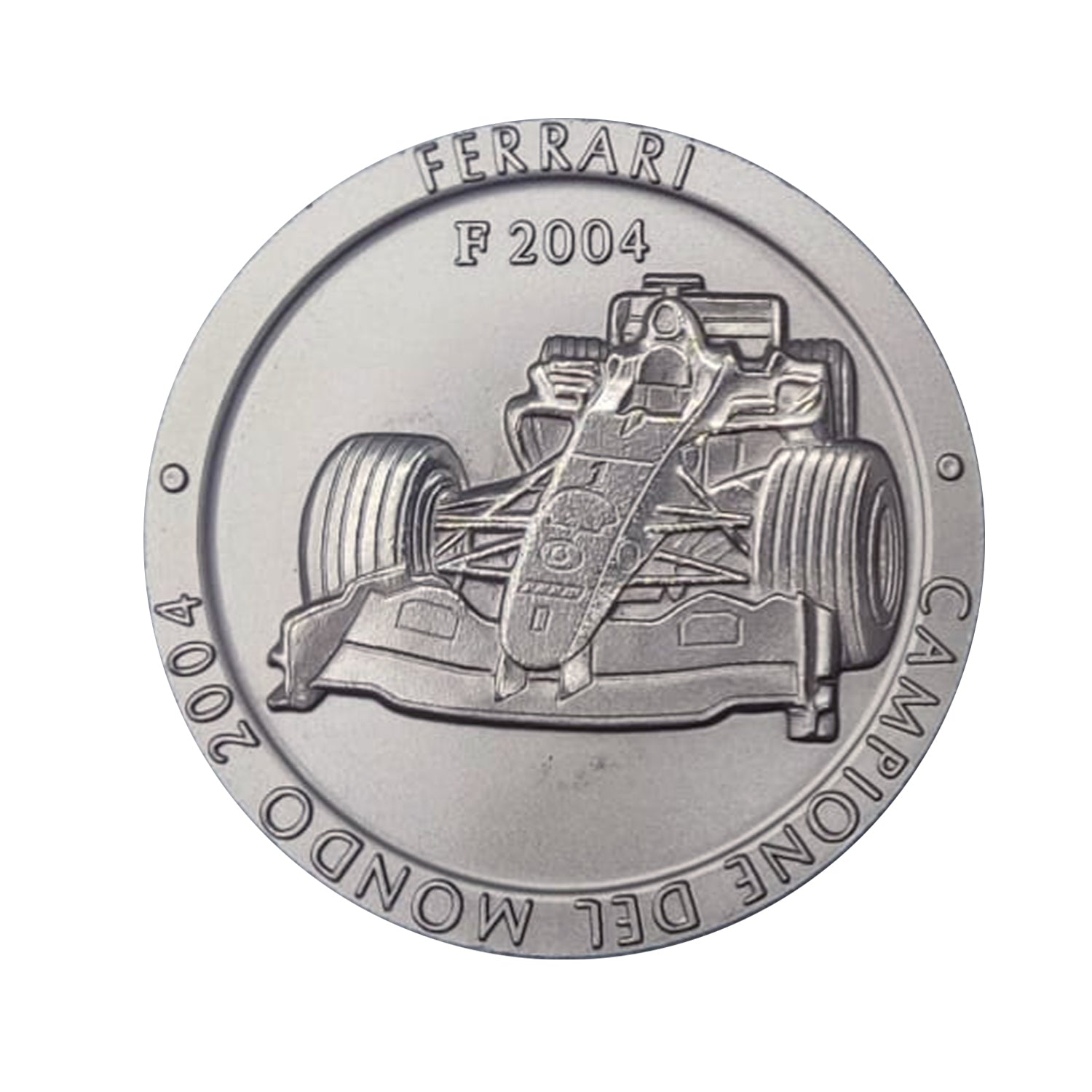 Medalla Oficial Ferrari Campeonato F1: Titanio, Edición 2004