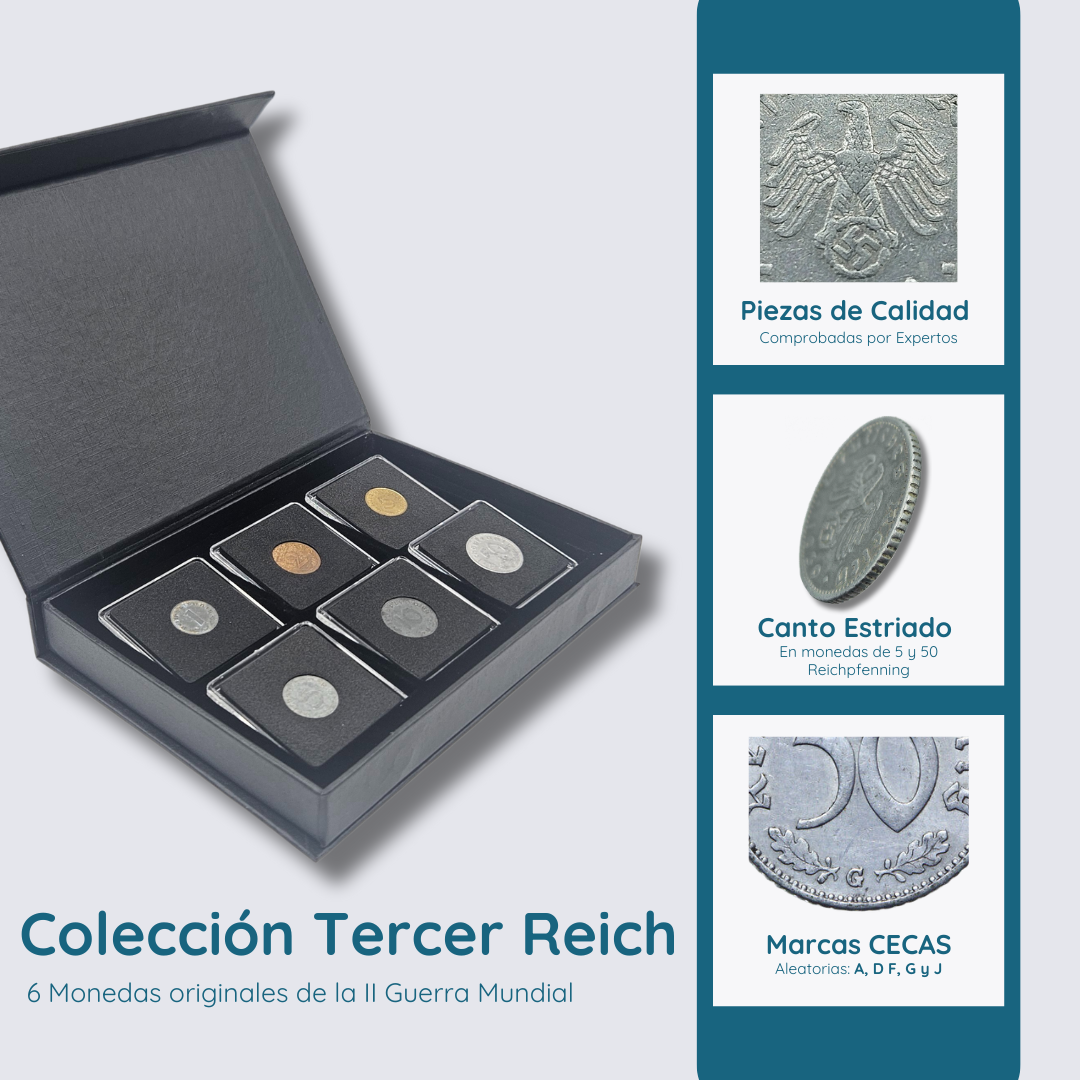 WWII Reichspfennig Coin Collection | 6 Authentic Coins