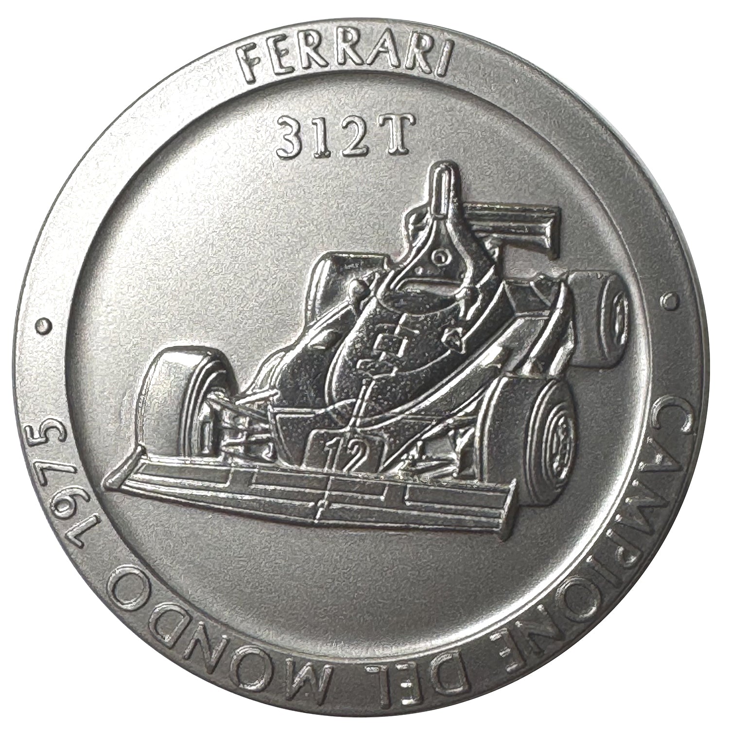 Medalla Oficial Ferrari Campeonato F1: Titanio, Edición 1975