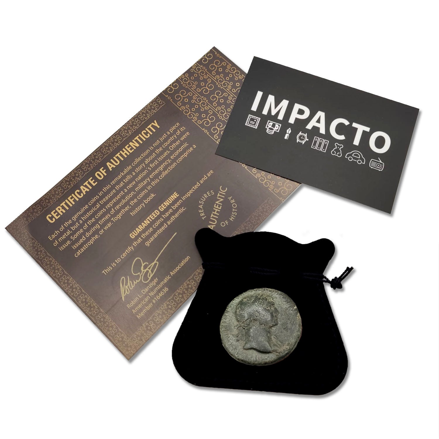 Moneda antigua original del Imperio Romano - Trajano, el primer emperador hispánico. AE As 