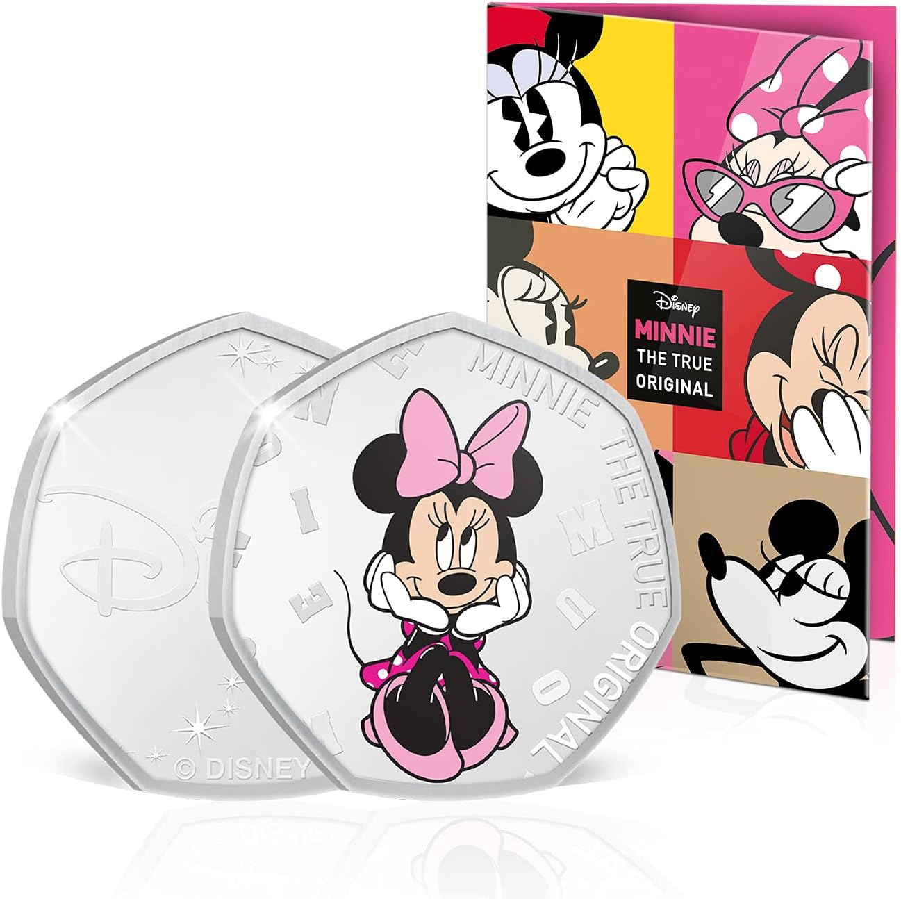 Colección MINNIE MOUSE. 6 Monedas de Minnie a través del Tiempo, presentadas en un Bonito Album de Coleccionista. Edición Limitada