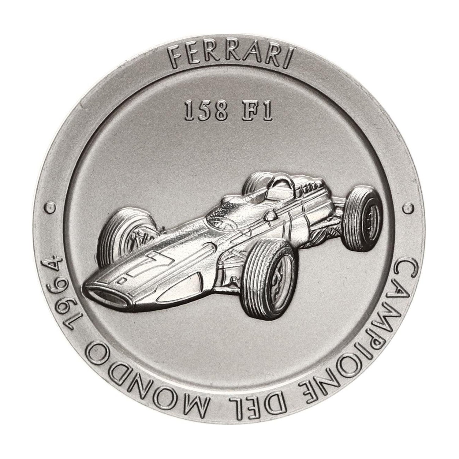 Medalla Oficial Ferrari Campeonato F1: Titanio, Edición 1964