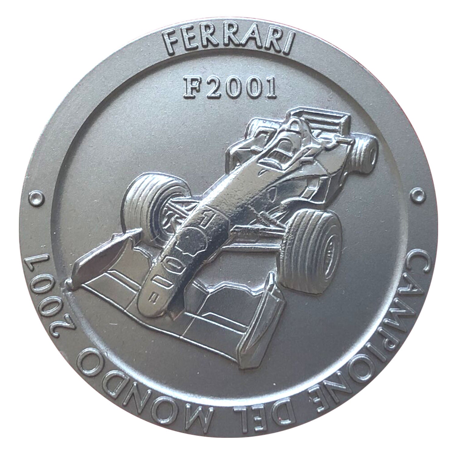 Medalla Oficial Ferrari Campeonato F1: Titanio, Edición 2001