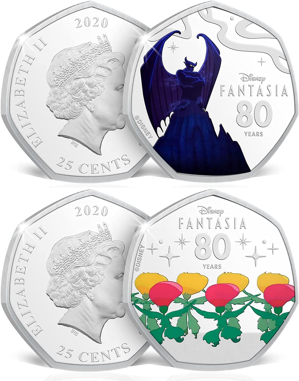 Colección FANTASIA. 14 Monedas conmemorativas del 80 Aniversario de Fantasia, presentadas en un Bonito Album de Coleccionista. Edición Limitada