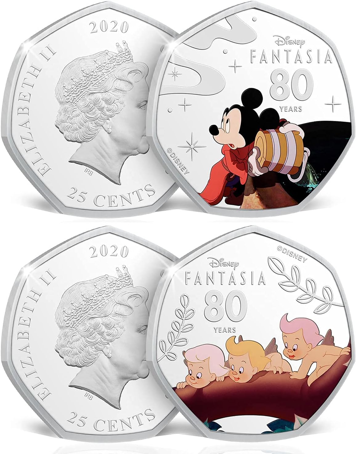 Colección FANTASIA. 14 Monedas conmemorativas del 80 Aniversario de Fantasia, presentadas en un Bonito Album de Coleccionista. Edición Limitada