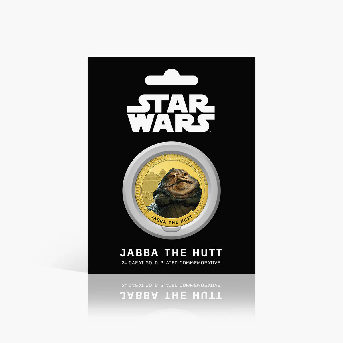 Star Wars Original Trilogy Episodes IV - VI - Jabba - Commemorative Medal Minted with 24-Carat Gold Plating - 44mm