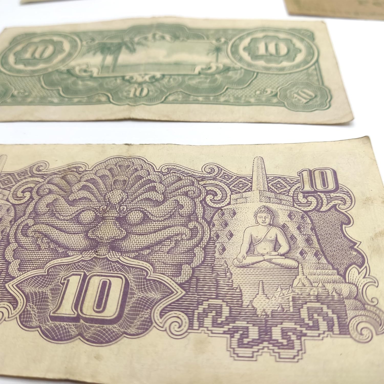 Pacific War Collection - 10 Banknotes Used During World War II Certificate of Authenticity Included