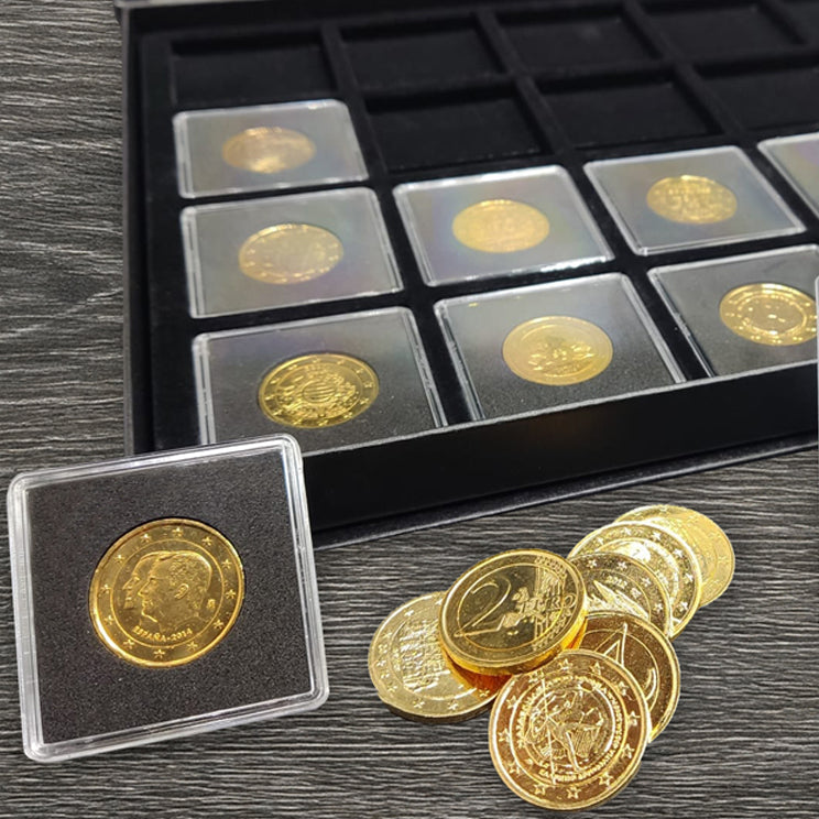 Colección exclusiva de monedas de 2 euros en oro de 24 quilates