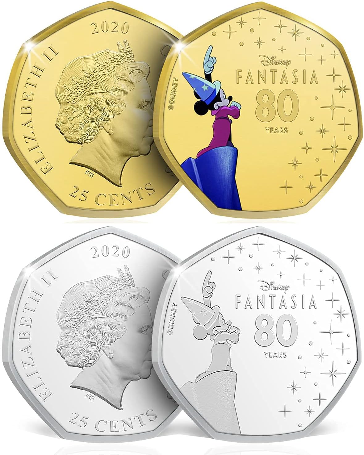 Colección FANTASIA. 14 Monedas conmemorativas del 80 Aniversario de Fantasia, presentadas en un Bonito Album de Coleccionista. Edición Limitada