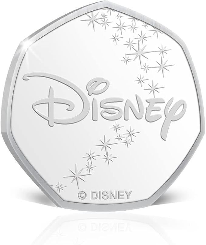 Disney. Medalla conmemorativa de Daisy. Bañada en Plata