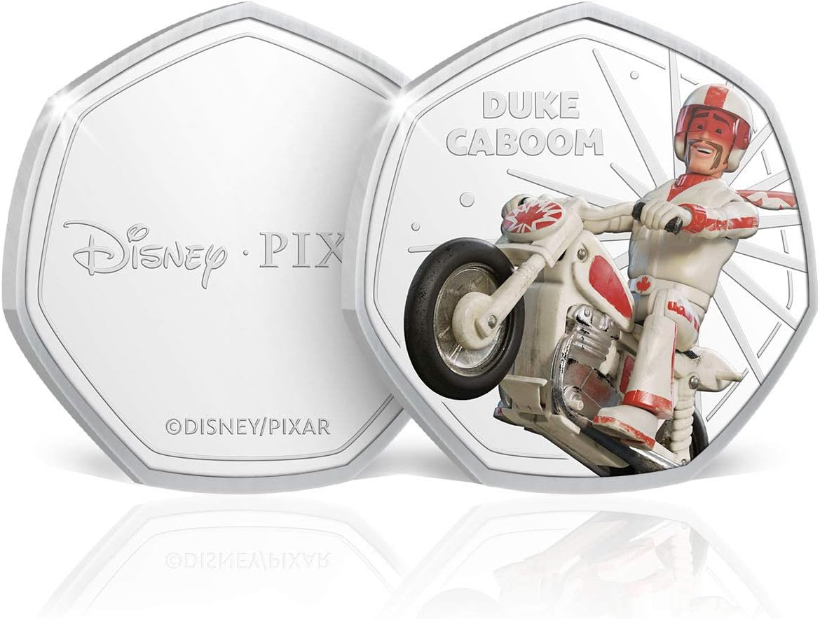 Disney Pixar. Medalla conmemorativa de Duke Caboon. Bañada en Plata