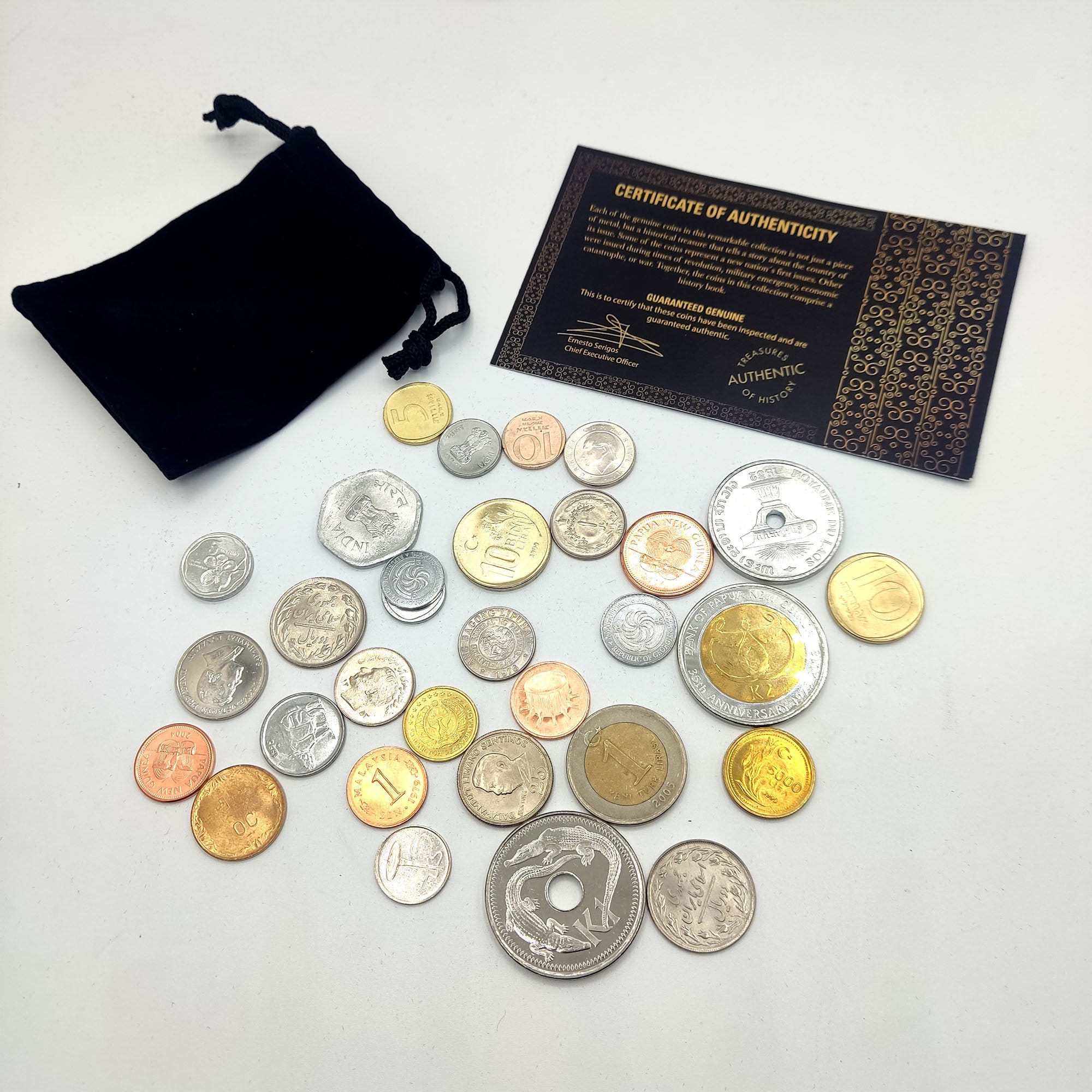 Colección Exclusiva de 30 Monedas de Asia de los siglos XX-XXI