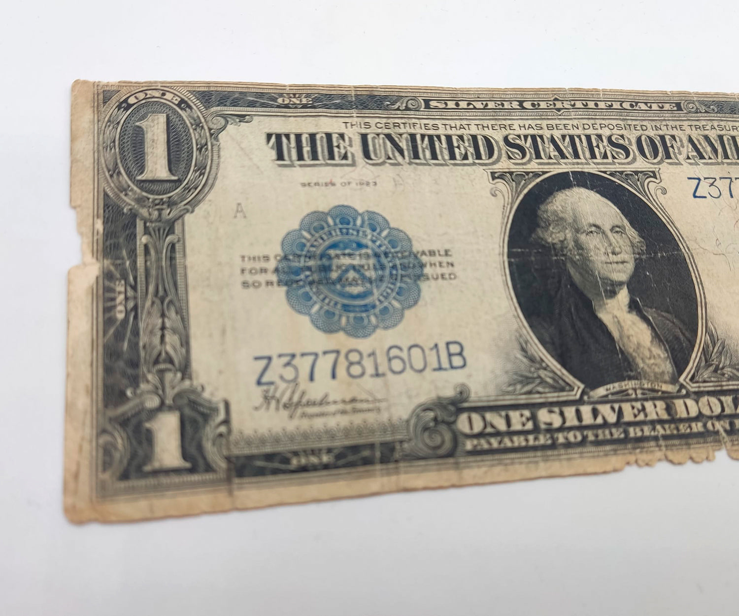 ESTADOS UNIDOS, 1 Dólar serie 1923. Horseblanket +