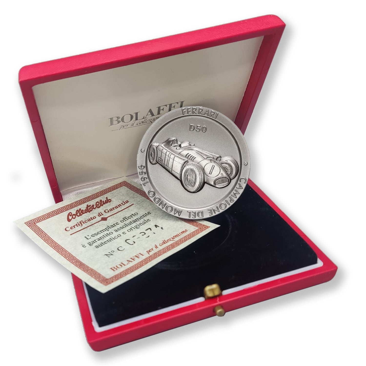 Medalla Oficial Ferrari Campeonato F1: Titanio, Edición 1956