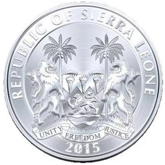 Sierra Leona - 1 dólar 2015 Dinosaurios. Ankilosaurio