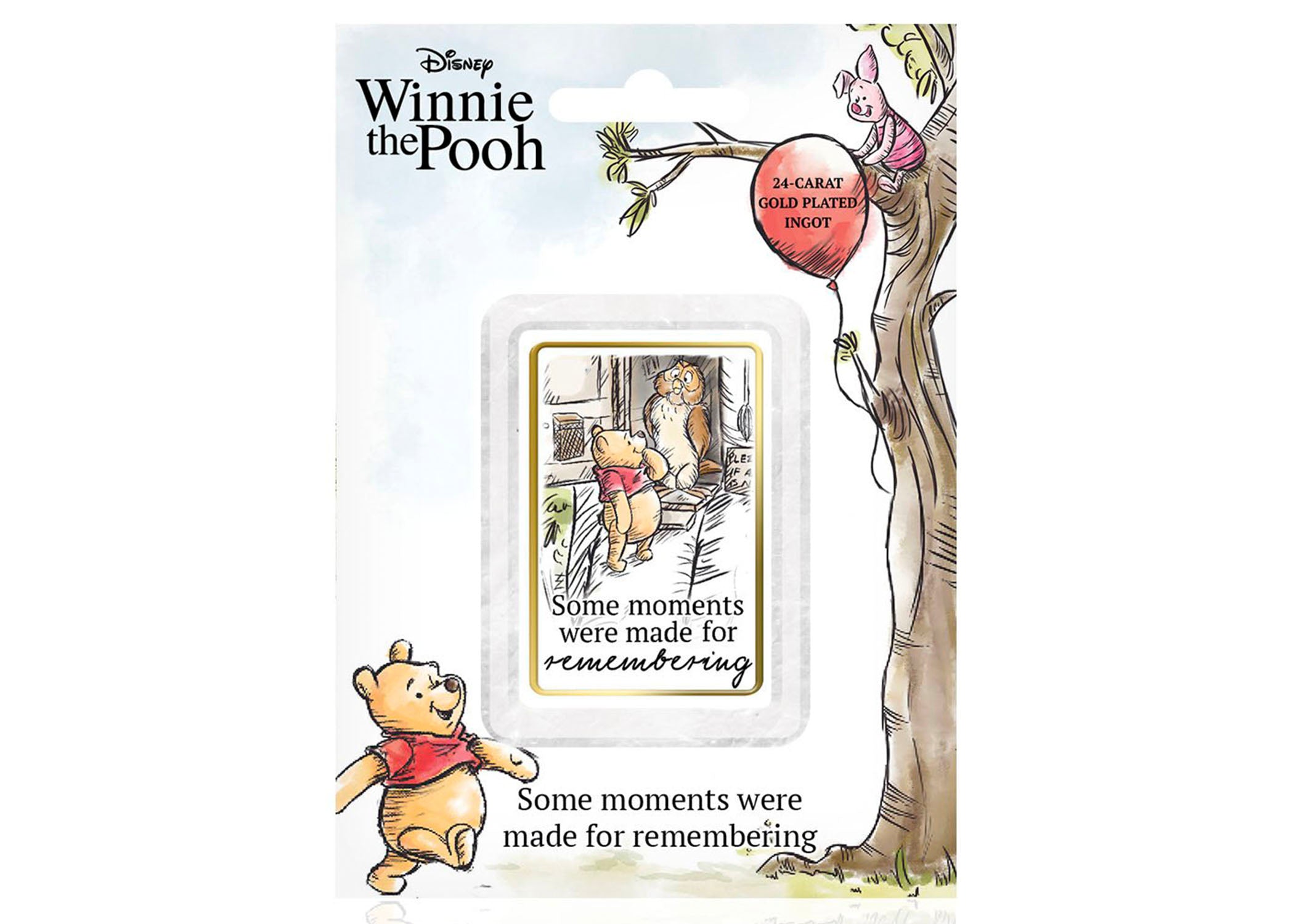 Disney Winnie the Pooh, Lingotes bañados en Oro 24 Quilates – Einige Momente wurden zum Erinnern geschaffen