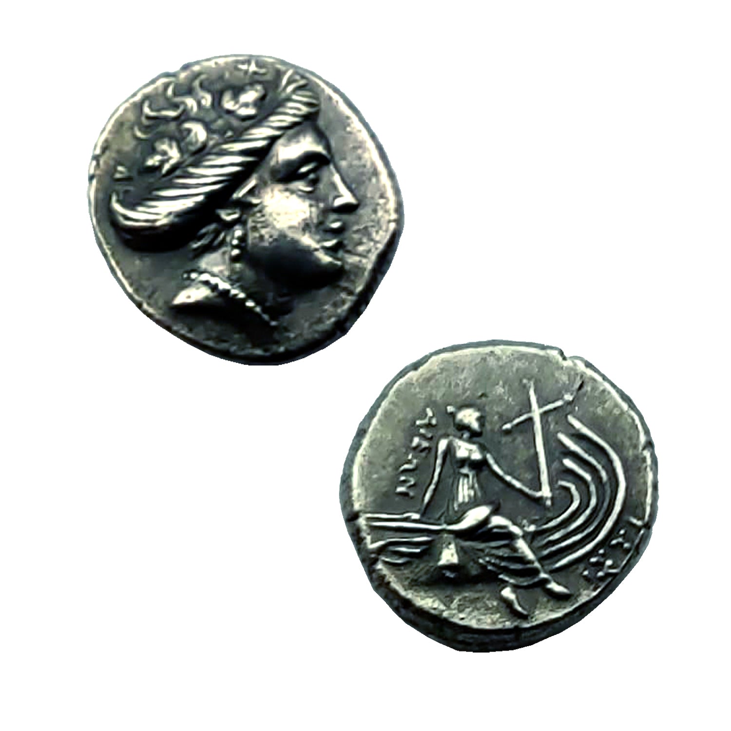 Greek Coin (200 BC) - The Nymphs of Ancient Greece, Certificate of Authenticity included.