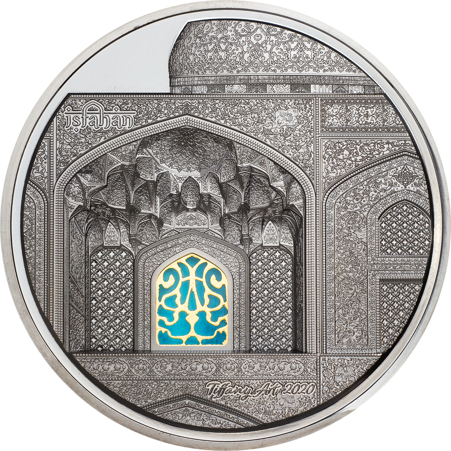 Palau, 25 dollars 2020. Tiffany Art - Isfahan. 5 Oz. Silver