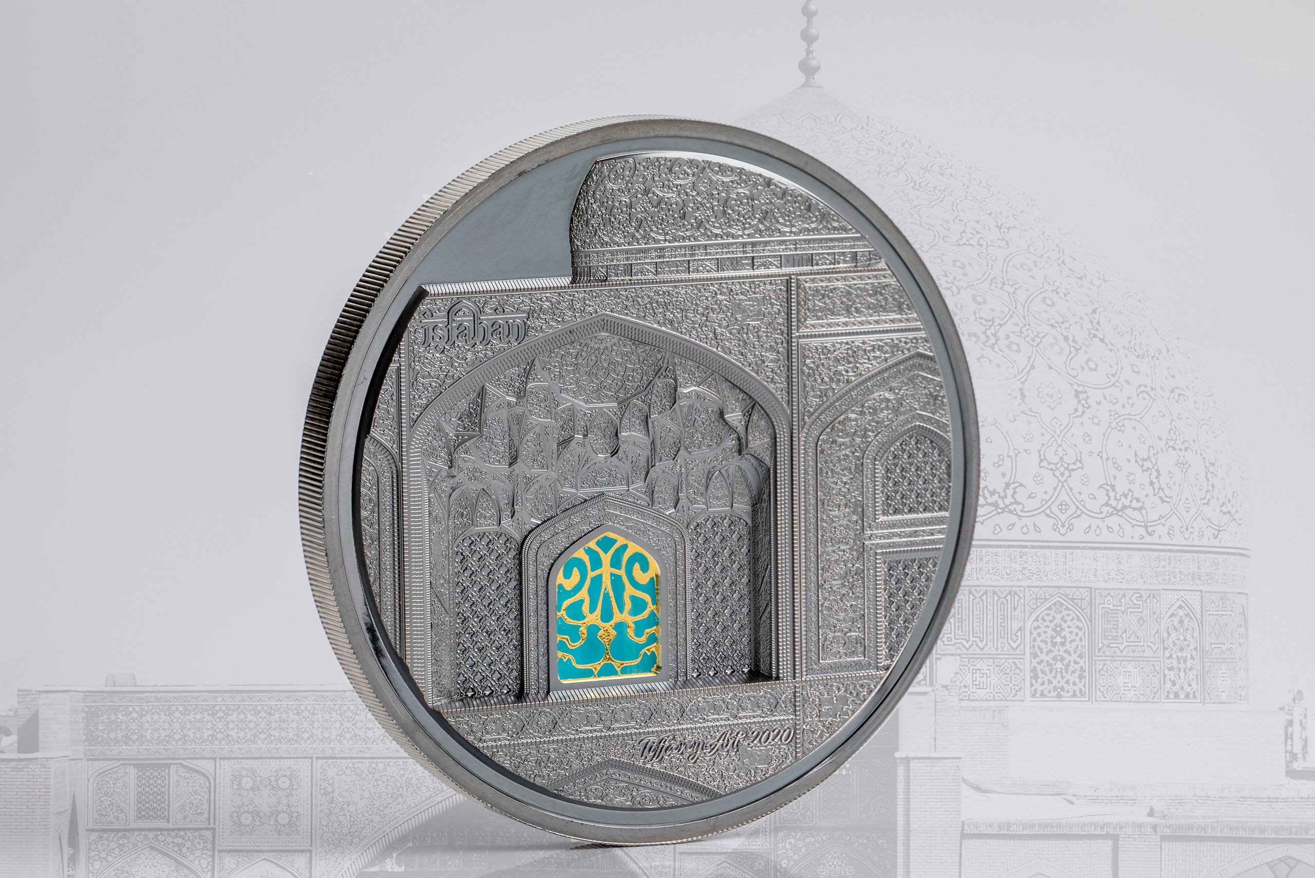 Palau, 25 dollari 2020. Tiffany Art - Isfahan. 5 Oz. Argento