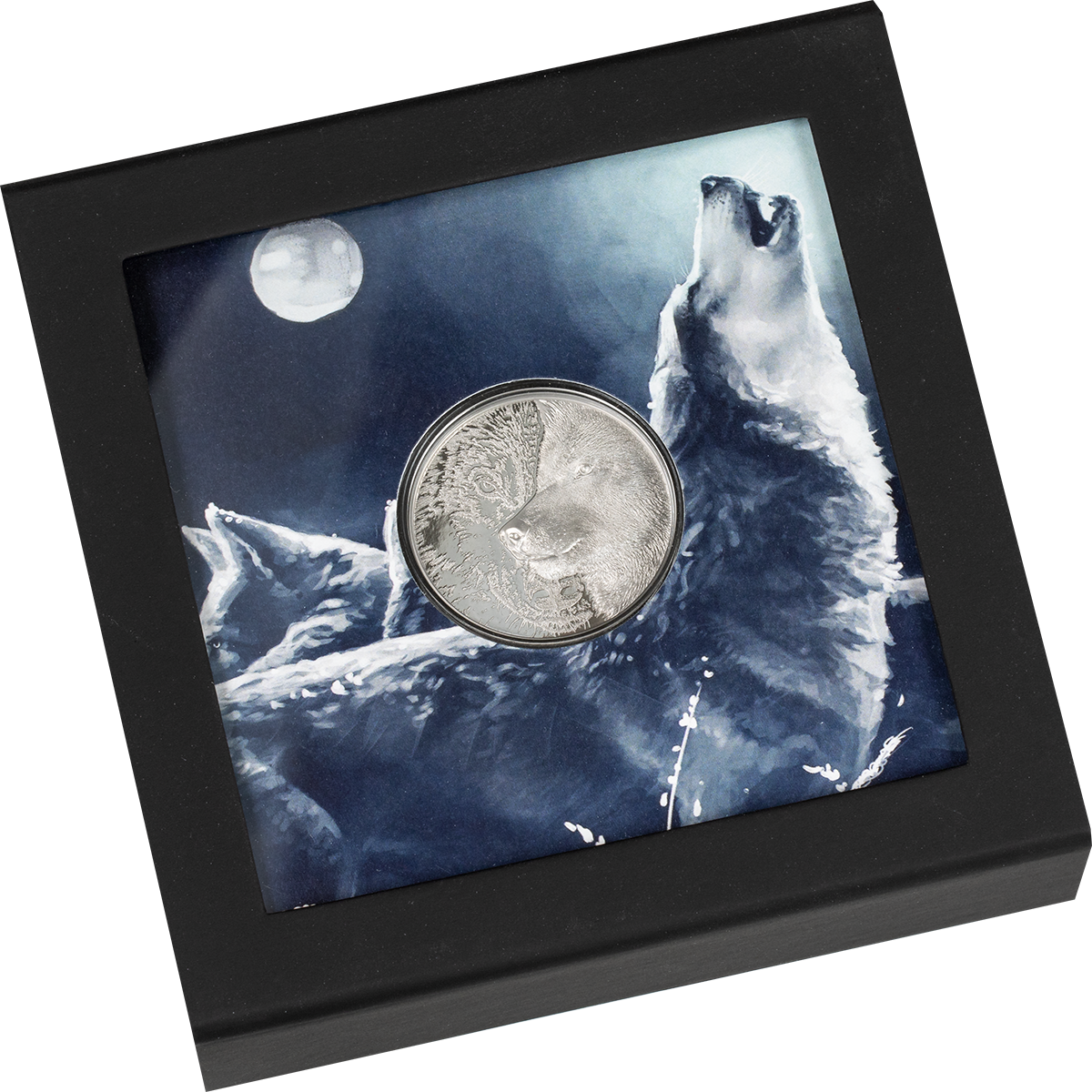 Mongolia, 25000 Togrog 2020. The Mystic Wolf. 1oz Platinum