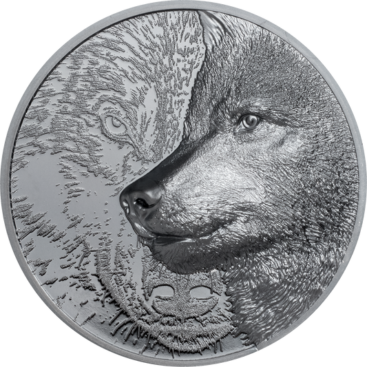 Mongolia, 1000 Togrog 2021. Mystic Wolf. 2 Oz Silver