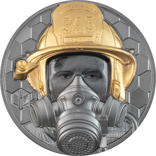 Islas Cook, 500 dólares 2021 Héroes reales - Bomberos. 5 oz. ORO