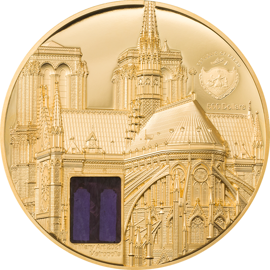 Palau, 500 dólares 2021. Tiffany Art Metropolis - París. 5 oz. Oro 9999