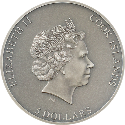 Cook Islands. 5 Dollars 2022. Untrapped. 1 Oz Silver