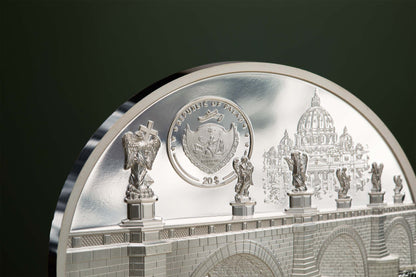 Palaos, 20 dólares 2022. Moneda de plata Metropolis - Roma de 3 onzas de Tiffany Art