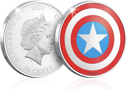 Colección completa Capitán América - 12+2 monedas Edición Limitada y Oficial Marvel