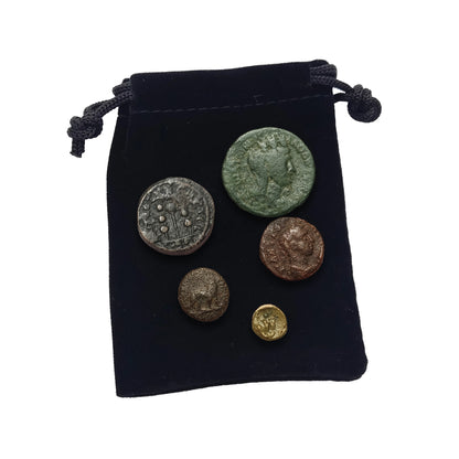 5 Original Greek Empire Coins in a Coin Grab Bag - Rare Coins of Heroes, Gods and Polis - Limited Coins Collection