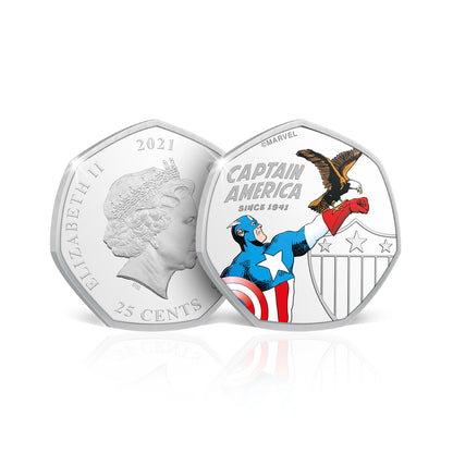 Captain America Complete Collection - 12+2 Limited Edition Official Marvel Coins