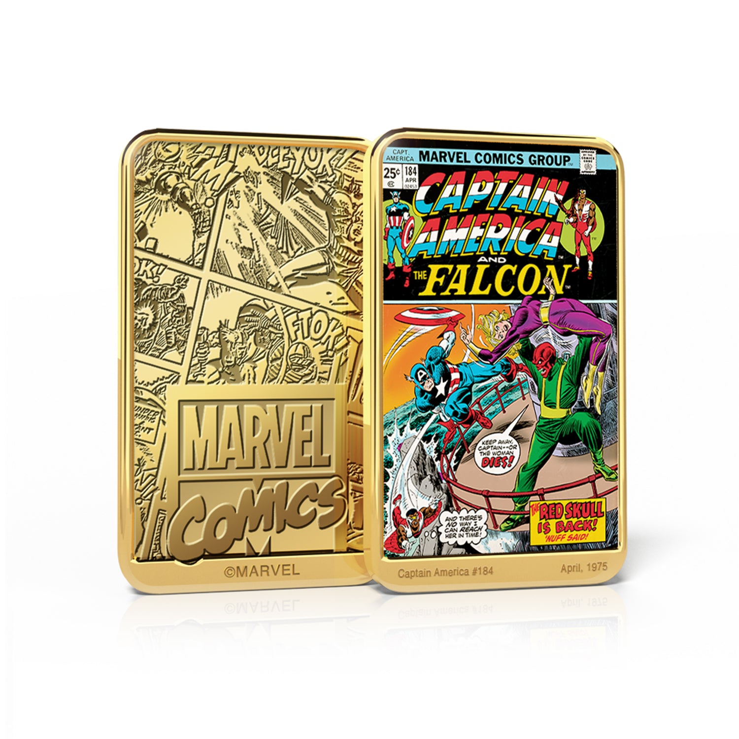 Marvel Comics Colección Completa Capitán América, 6 Lingotes bañados en Oro 24 Quilates