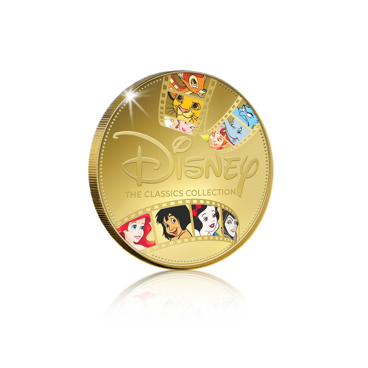 Disney Dumbo Edición Luxe - Moneda / Medalla bañada en Oro 24 Quilates - 65mm