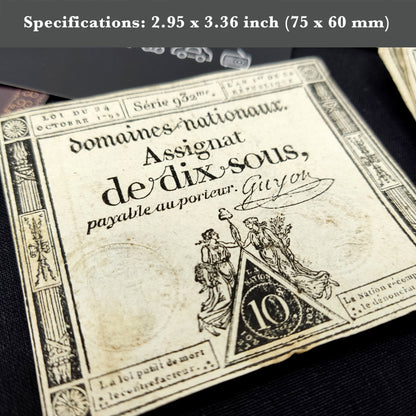 Moneda mundial auténtica: dinero de la Revolución Francesa de 1792 