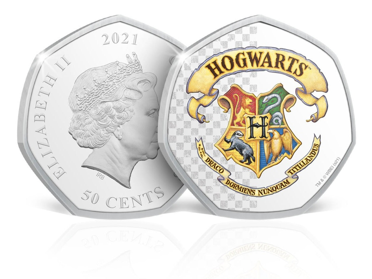 Harry Potter - Moneda Hogwarts Crest en Blister individual