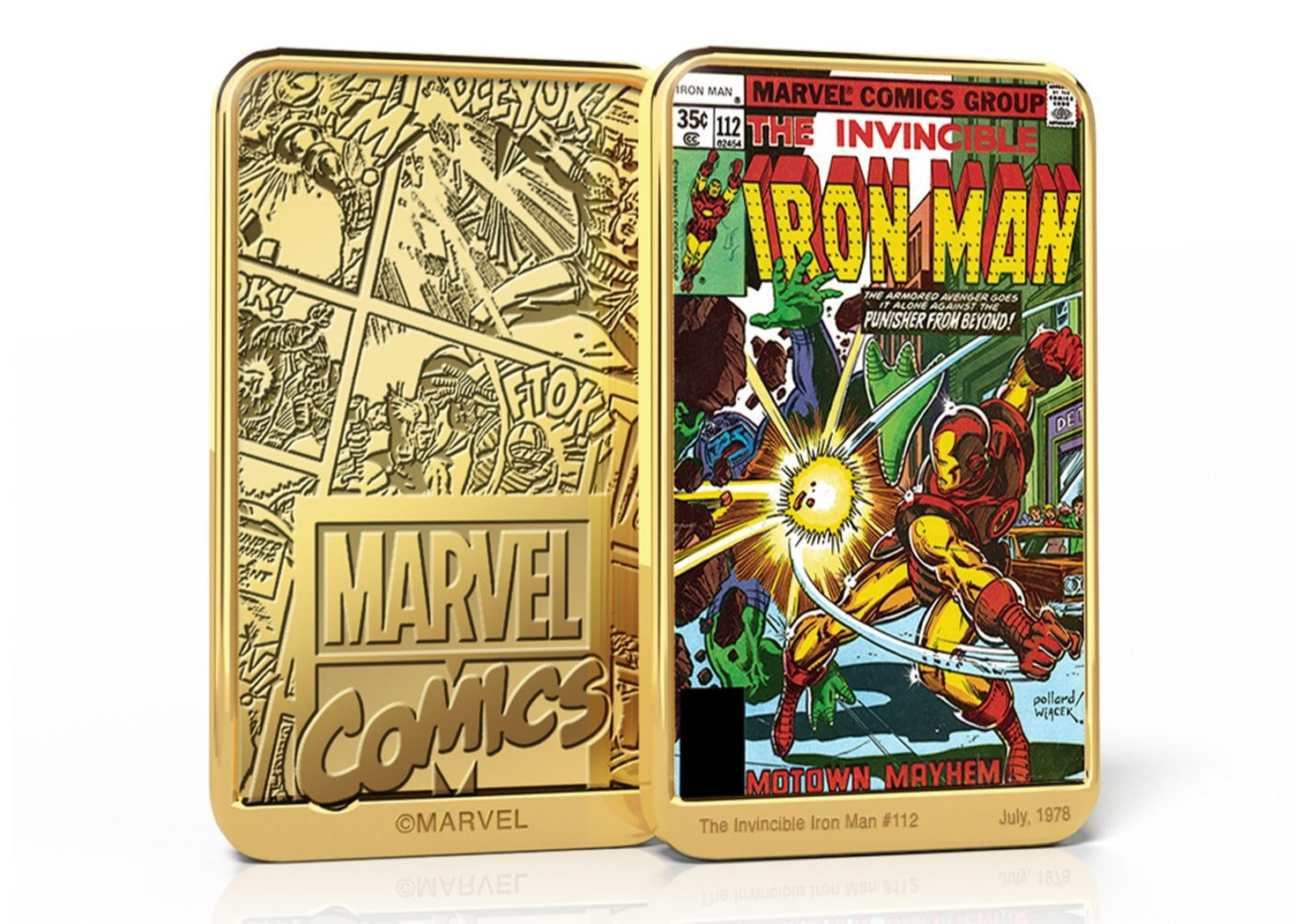 Marvel Comics Iron Man, in Gold 24 Quilates – „Moon Wars“ #112