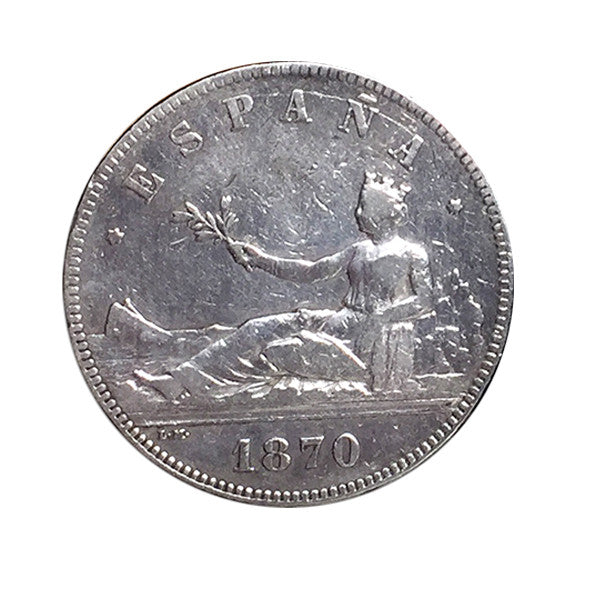 Les Duros en Argent-5 Pesetas 1870. République