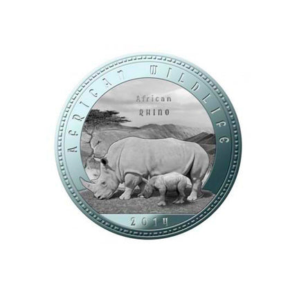 Zambia - 1000 Kwacha 2014. Rhino