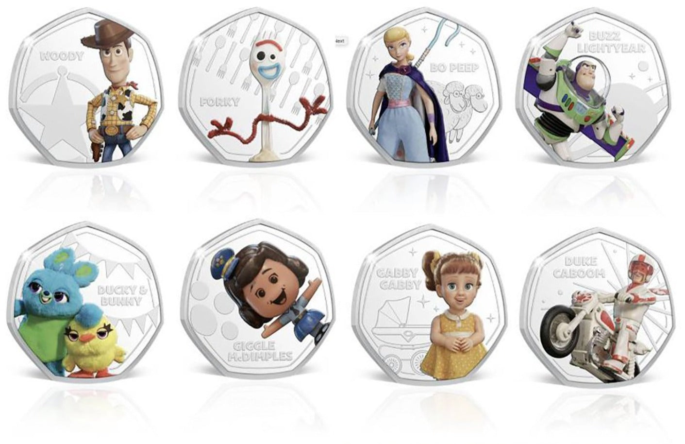 Toy Story Complete Collection / 8 .999 Silver Plated Coins